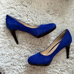 Cole Haan blue suede shoes